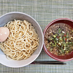 清麺屋 - 九条ネギと自作半熟味玉を載せました