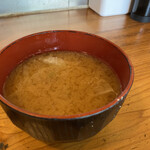 双葉食堂 - お味噌汁はキャベツ入り