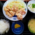 味処天神丸福 - とり天おろし定食：720円