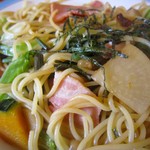 Shirukurodo - ②野菜とベーコンの醤油パスタ