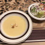 グリルニューコトブキ - スペシャルコース：スープ・サラダ