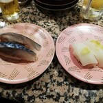 根室花まる - 薄〆しめさば、やりいか