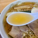 名代三角そばや - スープ