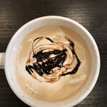 しゃぶ葉 - ブレンドコーヒーにソフトクリーム+チョコ♪♪(*^^*)