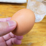喜平 - 鳳凰卵のゆでたまご（￥110）。相模原のブランド卵、月初の一週間のみ提供