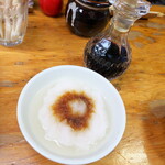 喜平 - 大根おろし。焼鳥に付き物、醤油を回し掛けていただく