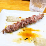 喜平 - 砂肝ヘラヘラ焼・塩（￥275）。砂肝の「心地よい弾力だけ」が見事に残っている！