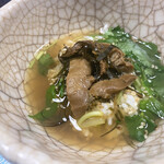 魚重楼 - 蓋を取ったら蛤茶漬け