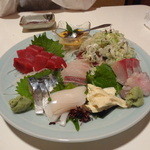 味勢 - 刺身の盛り合わせ２人前２０００円
