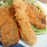 漁師の浜焼あぶりや - ミックスフライ定食