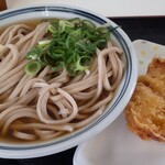 いきいきうどん - かけそば（中）＆とり天