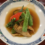 寿し処 春道 - 夏野菜のあんかけ