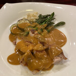 寿し処 春道 - チキンステーキ　アメリケーヌソース