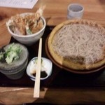 御嶽 - 2012.10.21  ざるそば、ミニ天丼
            