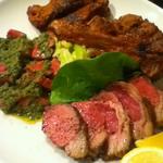 炭火焼酒亭ローリンストーン - ※宴会用特別メニュー※乳飲み仔羊「アニョー」のロースト、鴨肉、鹿肉のロースト３点盛り。素晴らしいの一言！！