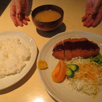 レストラン美吉 - ミンチカツ定食 780円(税込)　(2012.10)