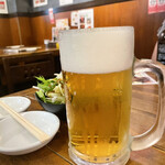 Tomoya - 生ビール（454円）は、小さめのジョッキなのです...（涙、鼻水）←号泣かっ