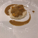 渡り蟹と雲丹のリゾット アメリケーヌソース