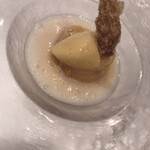 ルメルシマン オカモト - 白桃のコンポート バニラのアイスクリーム