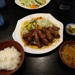 まつもとの来来憲 - 大とんてき定食。