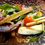 烈志笑魚油 麺香房 三く - 