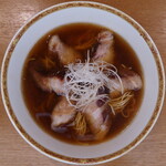 銀座アスター - ７．チャーシュー麺　叉焼麺　Soup noodles with roasted pork