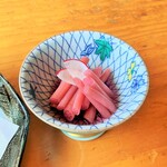 鮎料理の店 鮎の里 - れんこんの芽。550円