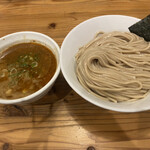 らーめん いつ樹 - 海老つけ麺、味玉入り。麺大盛り