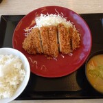 かつや - ロースカツ定食 120gロース(ご飯・とん汁(小)付き) 