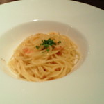 千年葡萄家 - 桜エビのパスタ。
