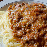 イタリア食堂 タク - じっくり煮込んだ…特製ミートソース900円税込＋大盛り150円