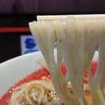 麺や凛 - 冷やし生醤油らーめん 麺リフト