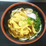 麺屋　まる - ごぼ天うどん (税込)400円 ※拡大(2021.07.09)