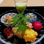茜坂大沼 - 夏らしい八寸。どれもしっかり美味しくて幸せな気分になりました。