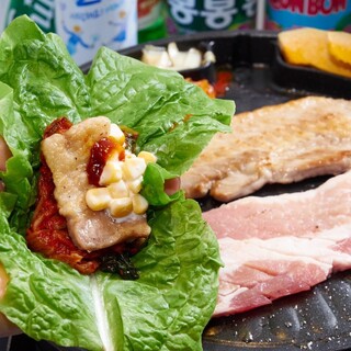 All-you-can-eat samgyeopsal is extremely popular! It is exquisite☆