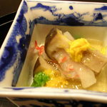 桜田 - しめじとずいき、えび、おくら