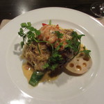 キャトルラパン - オマール海老と鱧の魚料理