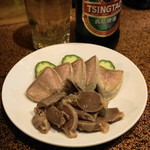 元祖ハルピン - 2012.10 糟肉豚舌、砂肝（400円）