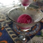 はるびぃ農園 - 紫蘇とレモンのシャーベット。あっさりサクサクシャリシャリ！