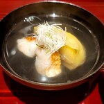 銀座 しのはら - 甘鯛、賀茂ナスの椀