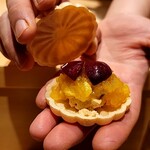 銀座 しのはら - フォアグラ最中