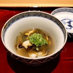 銀座 しのはら - 鮑の鍋