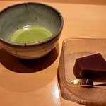 銀座 しのはら - お抹茶と水羊羹