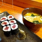 いさむ寿司 - 鉄火巻き＆お椀
