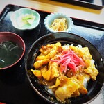 清水野茶屋 - ナンバ豚味噌丼750円