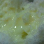 赤乃れん - ミルクみぞれ、途中で練乳を足して貰いました(^-^)