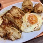 大衆スタンドむらかみ - チャーシューエッグ定食