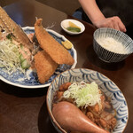 Daikichi - アジフライと鳥豆腐（＾∇＾）