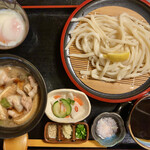 Fujiki - 「肉汁うどんセット」@980＋「肉増し」@？
                        セットご飯の代わりに「うどん替え玉」にしました