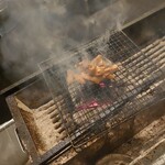 居酒屋 かつぎ屋 - そろそろ焼き上がるかな？